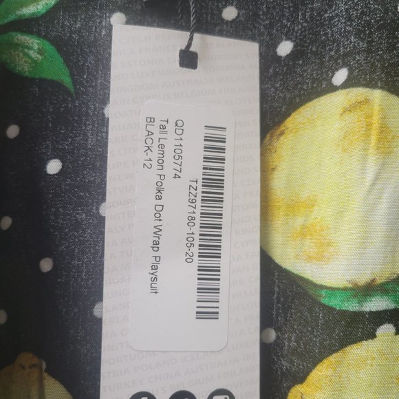 Lemon Dot Playsuit - Picture 2 of 2